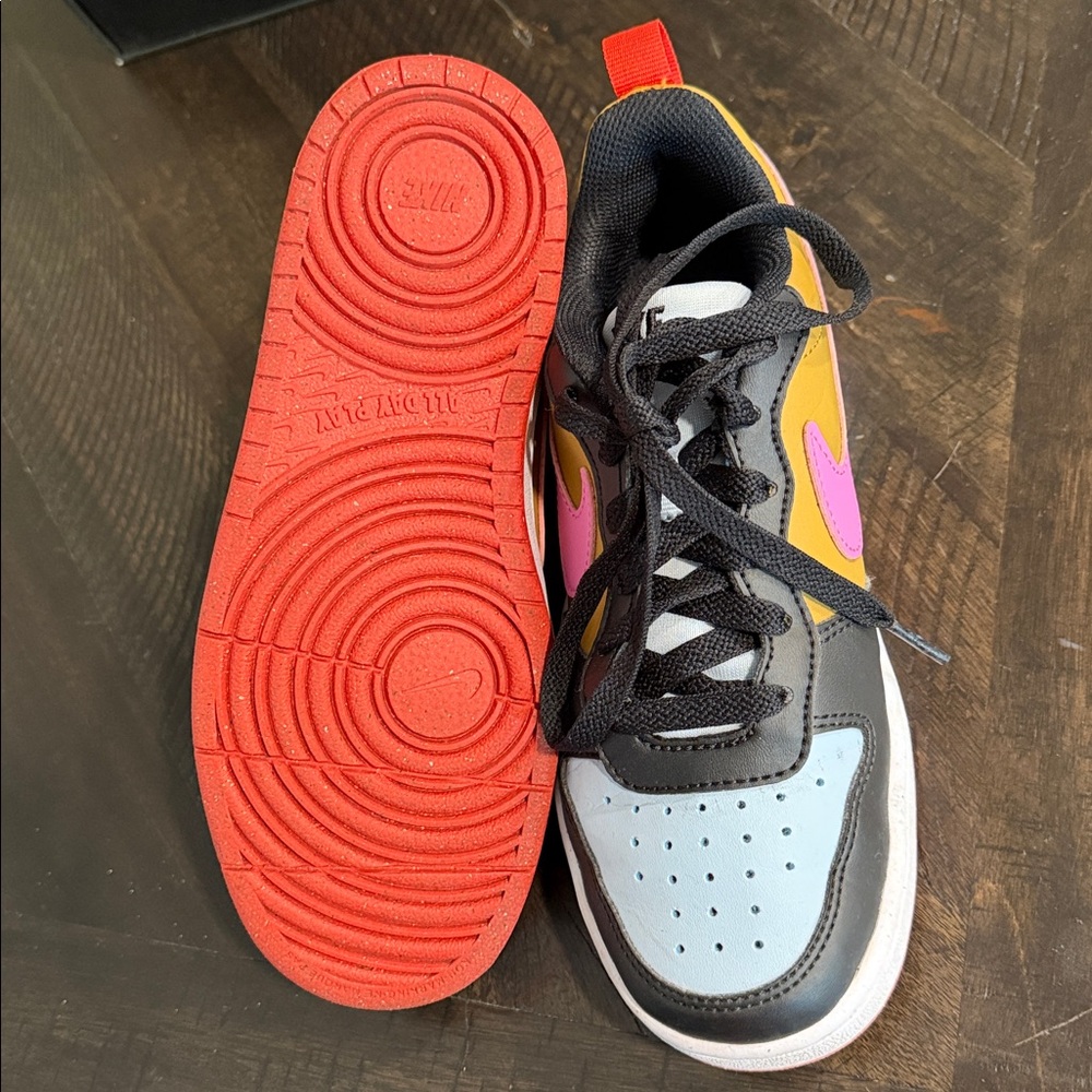 Nike Kids' Black, Blue, Pink, and Yellow Sneakers - Picture 2 of 4